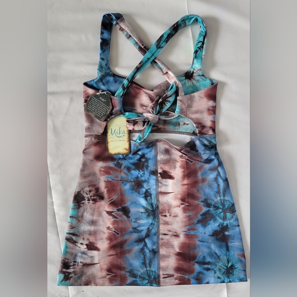 NWT Tie Dye  Mika Yoga/dance Top Size Small NWT - Picture 2 of 9